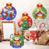 8pcs/sets Christmas Diamond Painting Coaster DIY Snowman Christmas Tree Drink Cup Diamond Art Coasters Christmas Decoration 2024