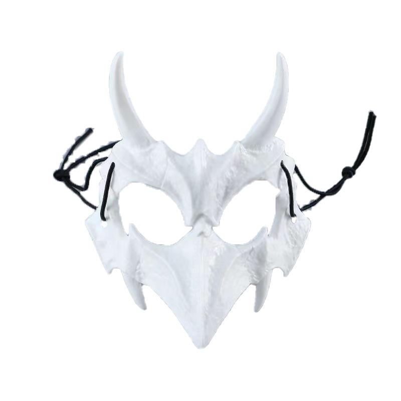 Christmas Two-Dimensional Half-Face Mask, Dragon God Yasha, Halloween Cos Dress Up Half-Face Mask, Mouth Cover
