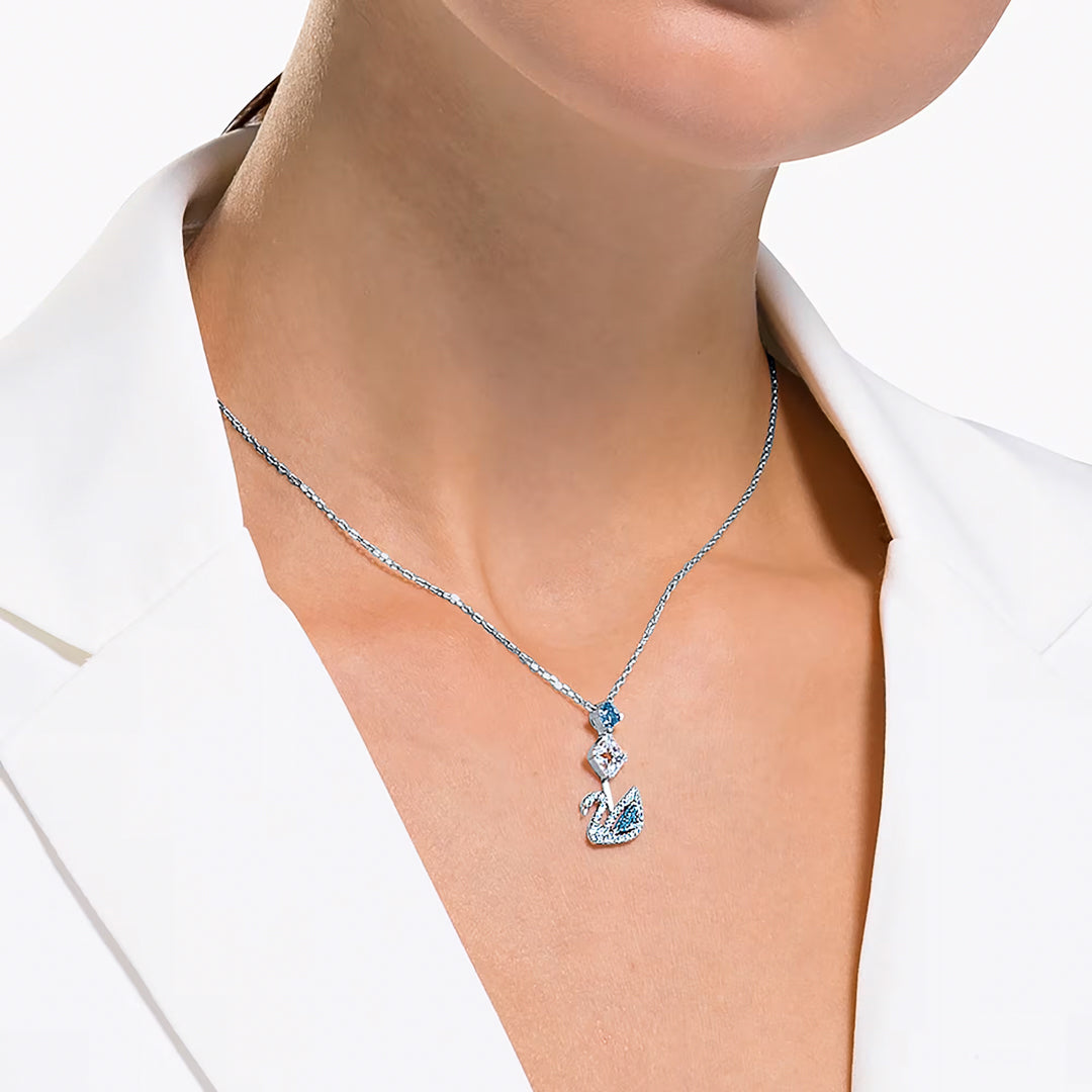Swarovski gulbja kaklarotas kulons 5530625 zils