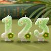 Forest Daisy Number Candles - First Birthday Cake Decorations