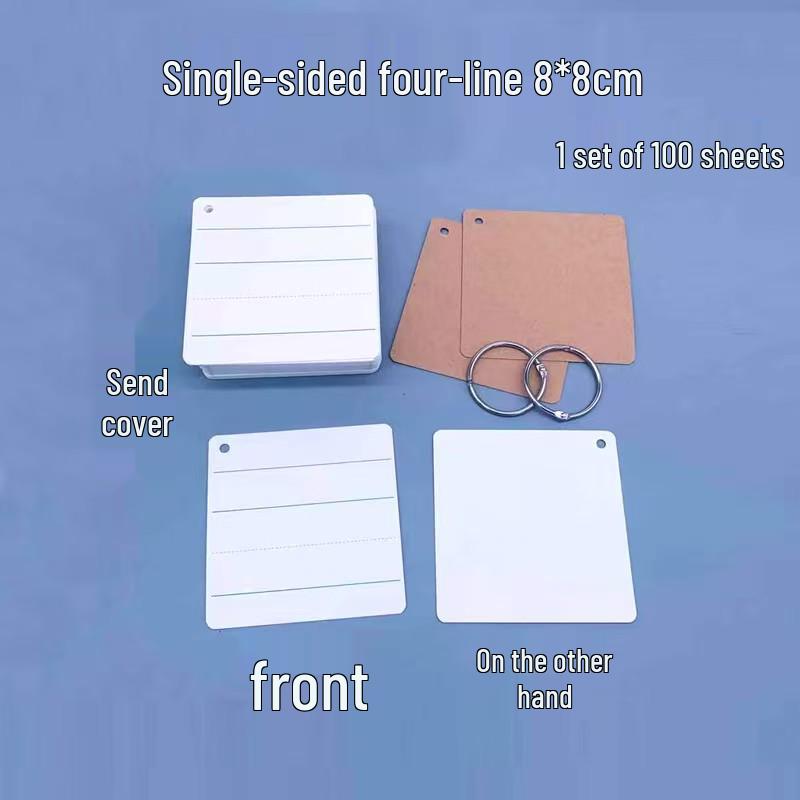 DIY Blank Postcards: Creative Writing, English Word, and Pinyin Greeting Cards