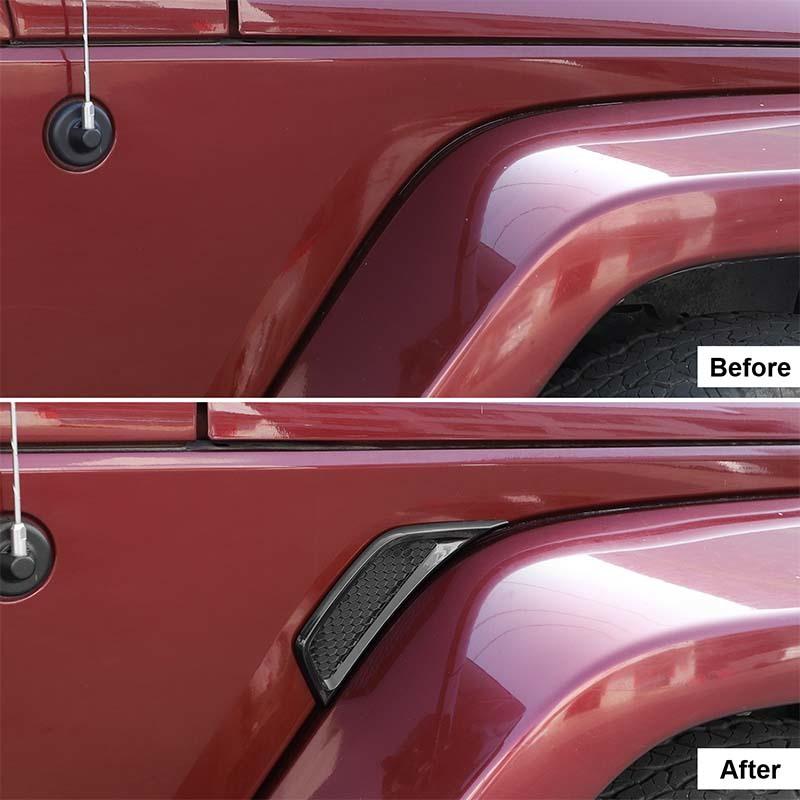 Car Fender Leaf Board Decoration Protective Cover For Jeep Wrangler JK 2007-2017 Car Exterior Accessories