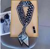 Thin and Narrow Long Silk Scarf Imitation Silk Versatile Decorative Scarf Fashionable Pointed Corner Headband Strap Streamer Striped Silk Scarf
