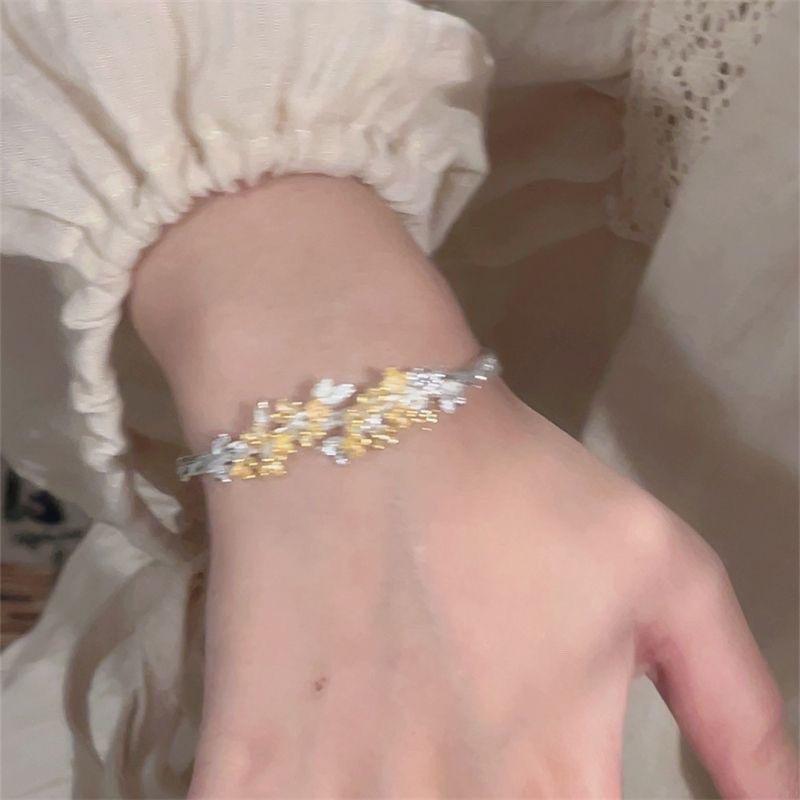 Popular Ping An Bamboo Lotus Bracelet Women's Light Luxury Premium Sense Adjustable Birthday Gifts for Girlfriends and Girlfriends Niche Design