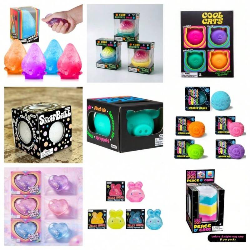 Topmix Cute Animal Dessert Squishy Mystery Blind Box Luckyrandom Surprise Set Soft Slow Rebound Squeeze Toy Fun Stress Relief Play Gift