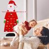 Felt Santa Calendar with Pockets - Children's Christmas Tree Decoration Gift