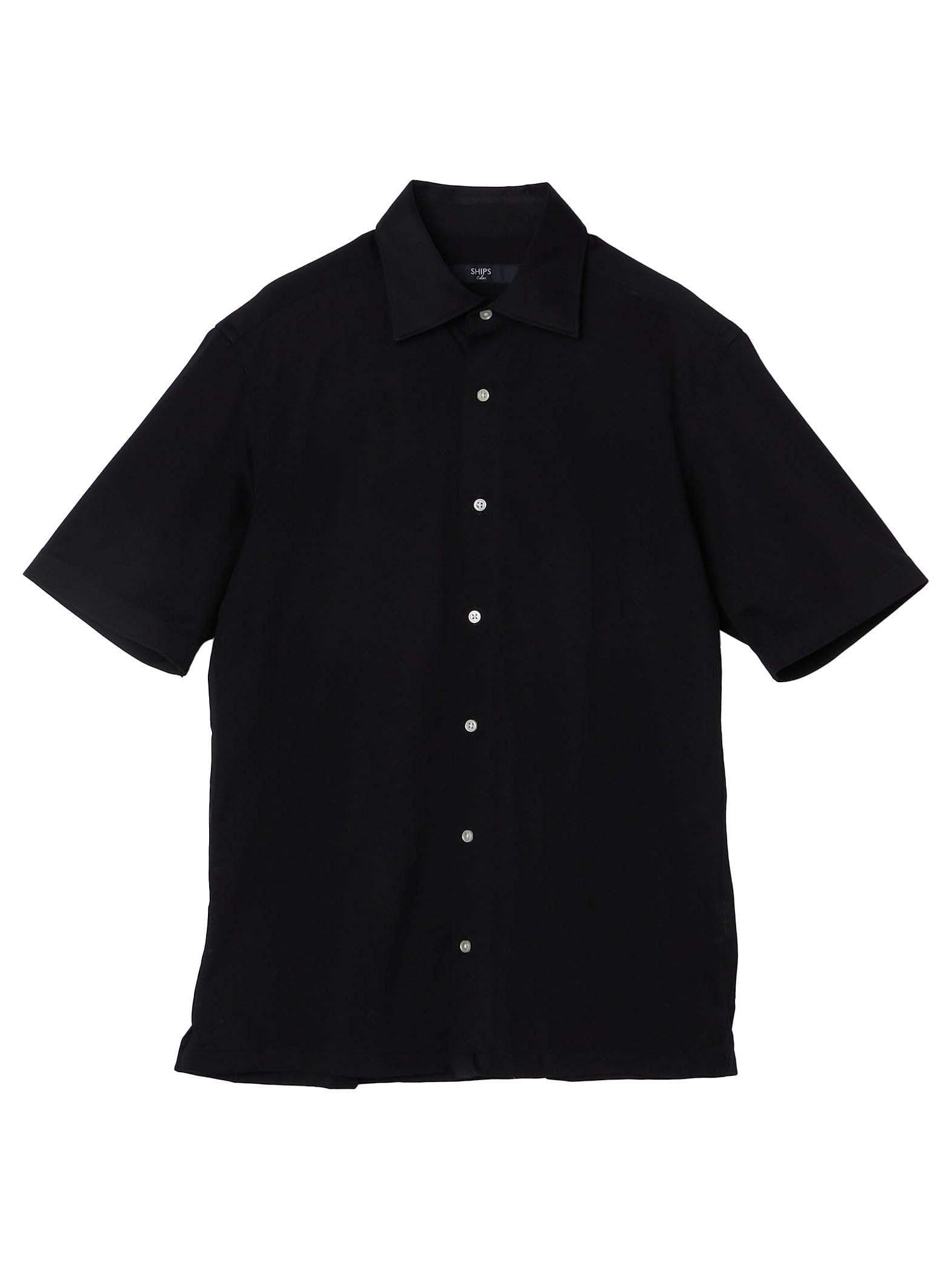 

SHIPS Colors Men s Machine Washable Knitwear with Wide Collar and Short Sleeves, Black, Size XL (212170044)