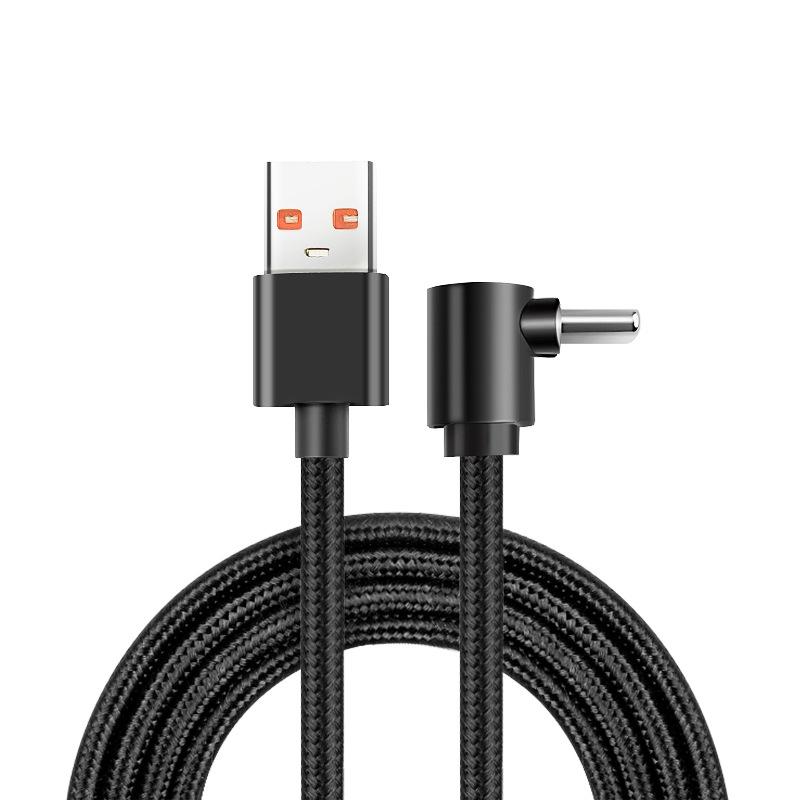 

60W Fast Charging Type C Cable 90 Degrees Elbow Cable USB C Cable for Samsung Xiaomi Redmi Game Phone Charger Usb Cable Wire 0.25m