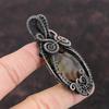 Montana Agate Pendant Copper Wire Wrapped Pendant Handmade Pendant Wire Wrapped Gemstone Jewelry Copper Jewelry Gift For Mother Boho Pendant