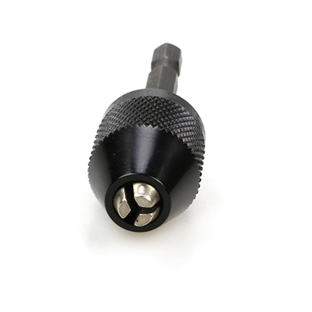 0.6-8mm Quick Change Hexagonal Handle Three Jaw Self Centering Twist Drill Chuck 6.35mm Electric Grinder Drill Chuck Tool