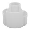 360 Degree Rotating Pen Holder Desk Large Capacity Pencil Storage Organizer Multifunction Workplace Accessories White