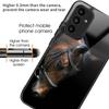 For Samsung Galaxy A15 4G/A15 5G Case TPU+Tempered Glass Pattern Printing Back Shell