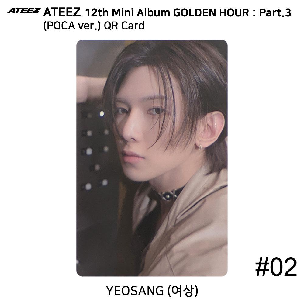 ATEEZ 12th Mini Golden Hour Part.3 POCA Ver. Official Photocard QR Image Card