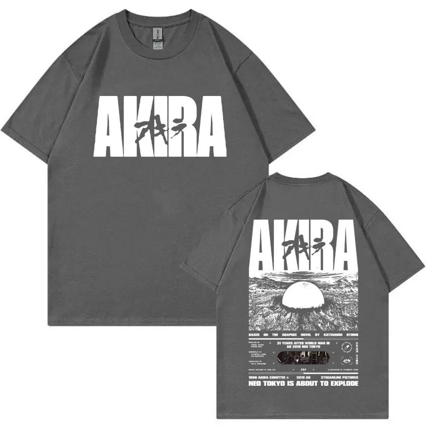 Japanese Science Fiction Cartoon Movie Anime Akira Shotaro Kaneda Graphic T Shirt Unisex Women Fashion Vintage Oversized T-shirts