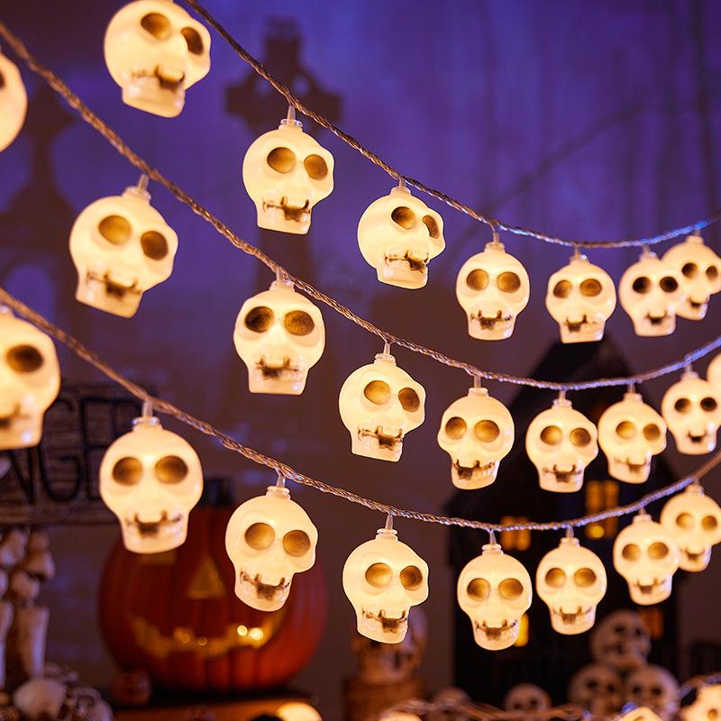 Light-Up Pumpkin String Lights for Halloween Decor and Party Ambiance