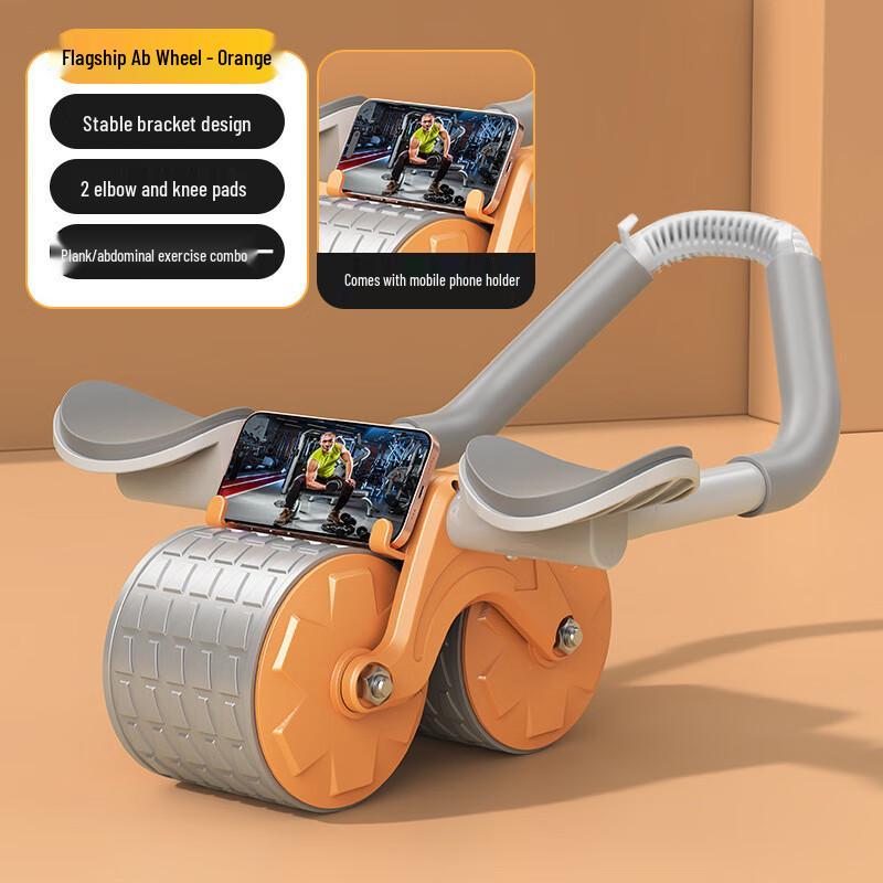 Автоматический ролик для пресса с возвратом и тренажер для планки No Timer