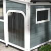 Outdoor Dog Kennel for Medium Size Dogs with Opening Roof In Wood, 101x66.5x70.5 Cm, Grey