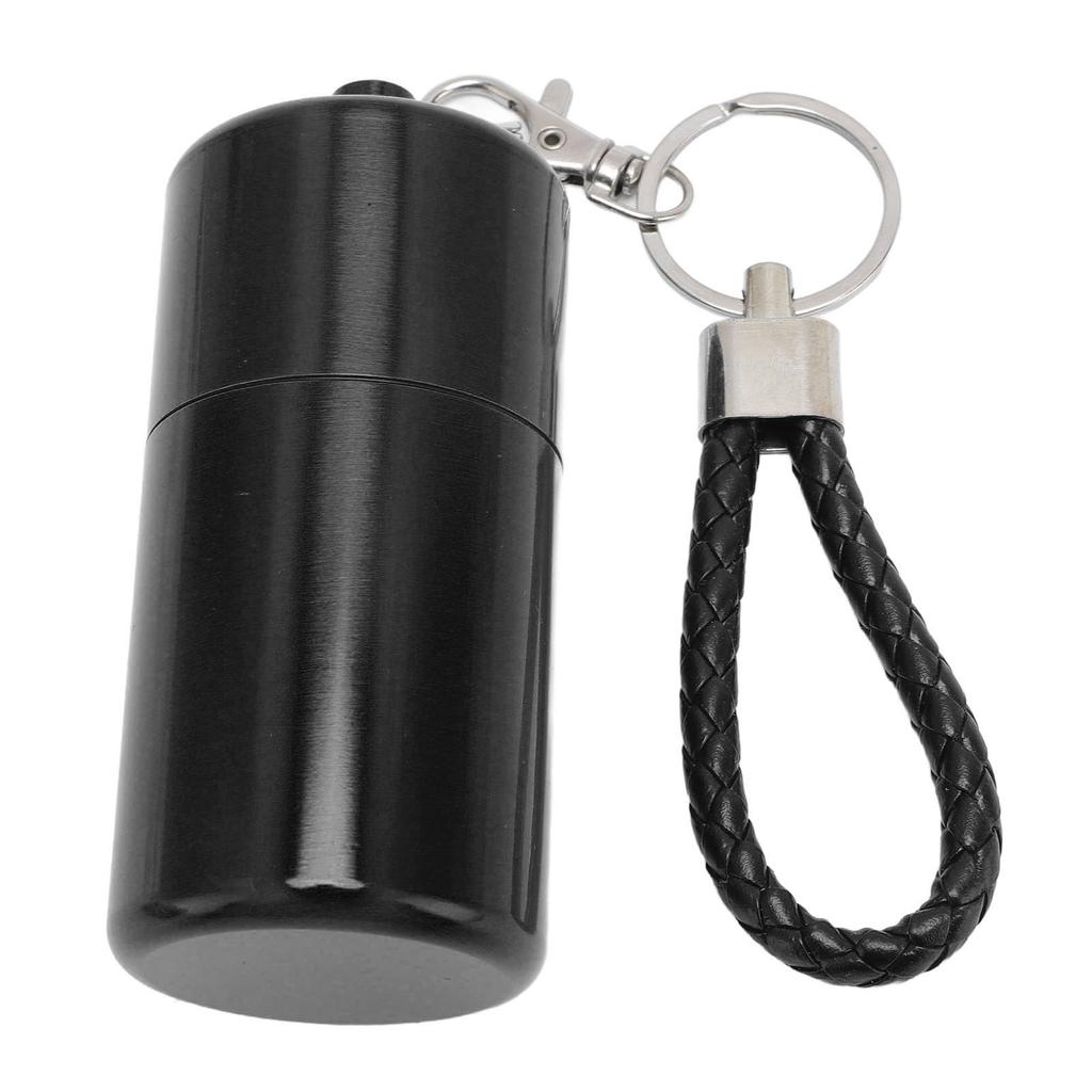 Metall-Aufbewahrungsrohr Flaschenbehälter mit Deckel Schlüsselanhänger Luftdicht Aluminium Wasserdicht für Outdoor-Campingausflug