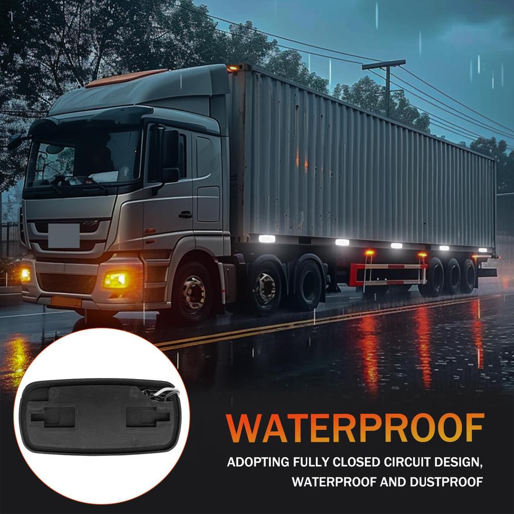 X-STYLE Side Marker, LED, 12 V, 24 V, Constant Light, White + Sequential Flowing