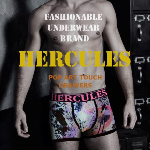 

[Нижнее белье Hercules] Модные боксеры с элементами поп-арта HB2DR111M1 [Отправка из Кореи] 100% Оригинал 95