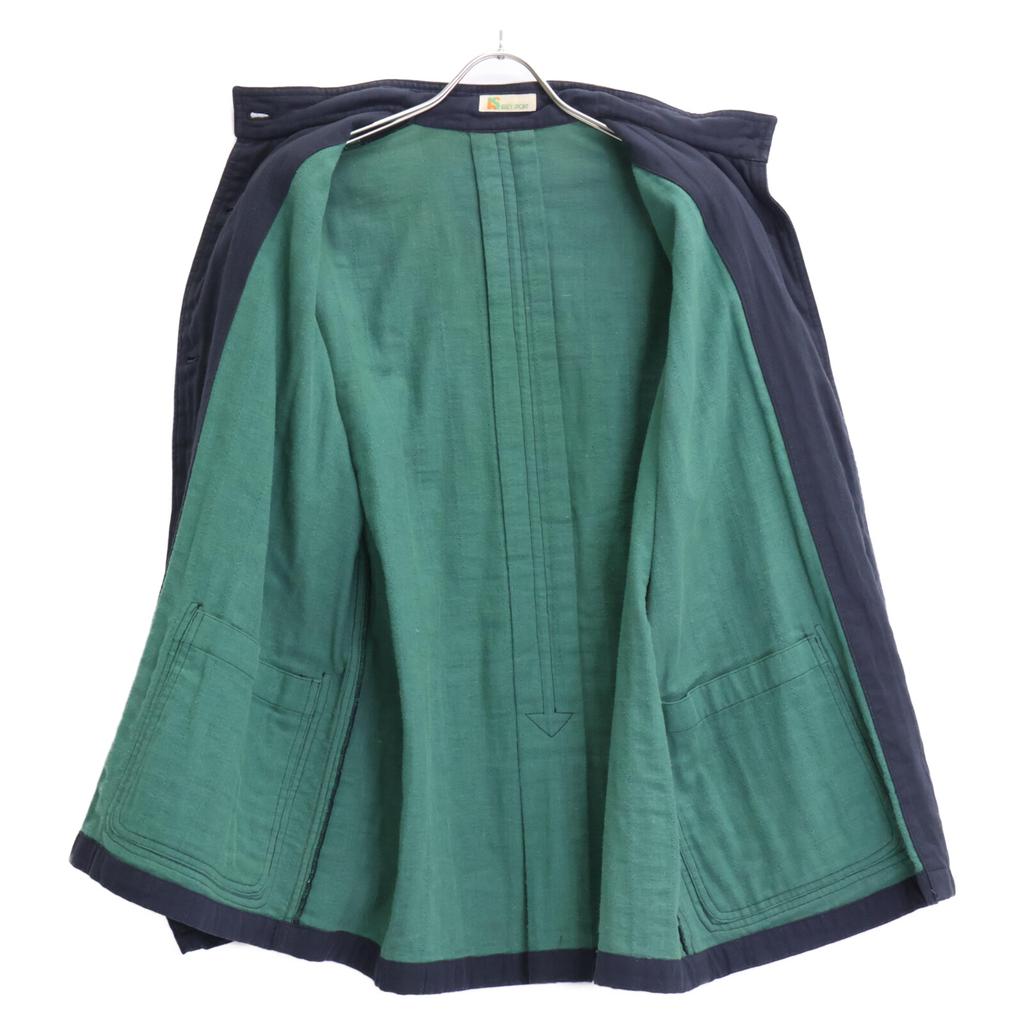 ISSEY MIYAKE [Sports] Navy x Green Cotton Shirt Jacket Jacket 9 Navy x greenUsed