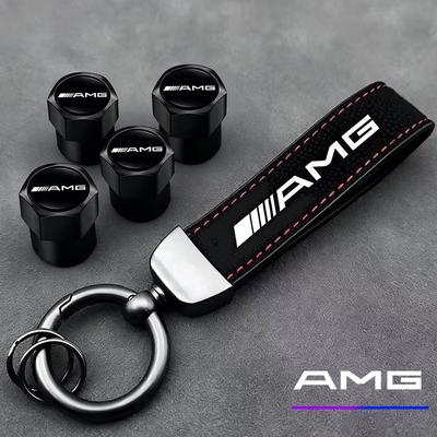 Auto Reifen Felgen Ventilkappen Abdeckung/Auto Schlüsselanhänger Schlüsselring Für Mercedes Benz AMG W203 W205 W206 W211 W220 W212 W201 W210 W108 W222