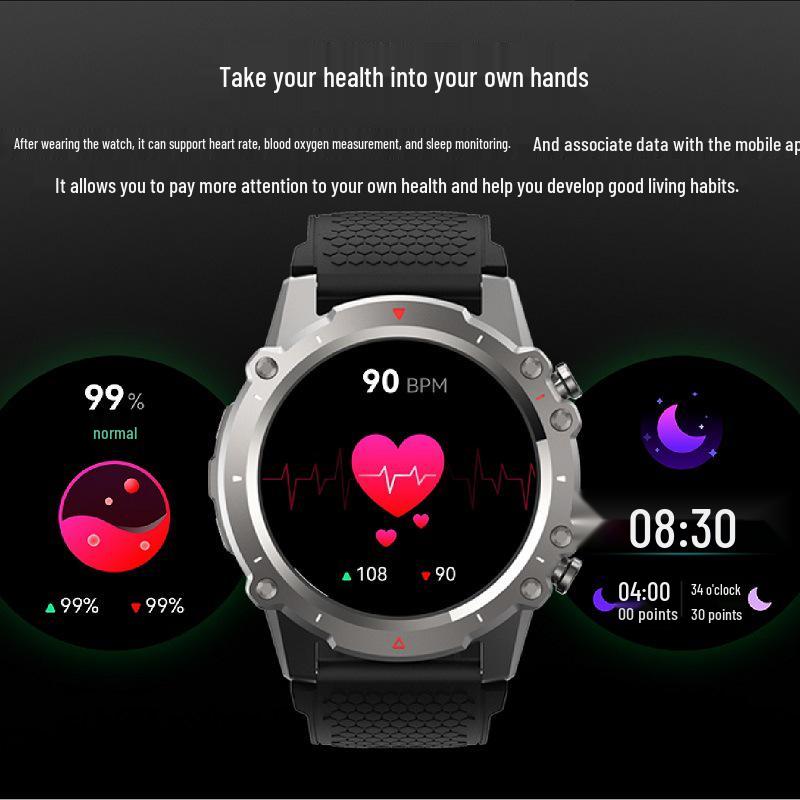 DM52 Smartwatch: Waterproof IP68, Bluetooth Calls, GPS Sport Tracker, Swimming-Compatible
