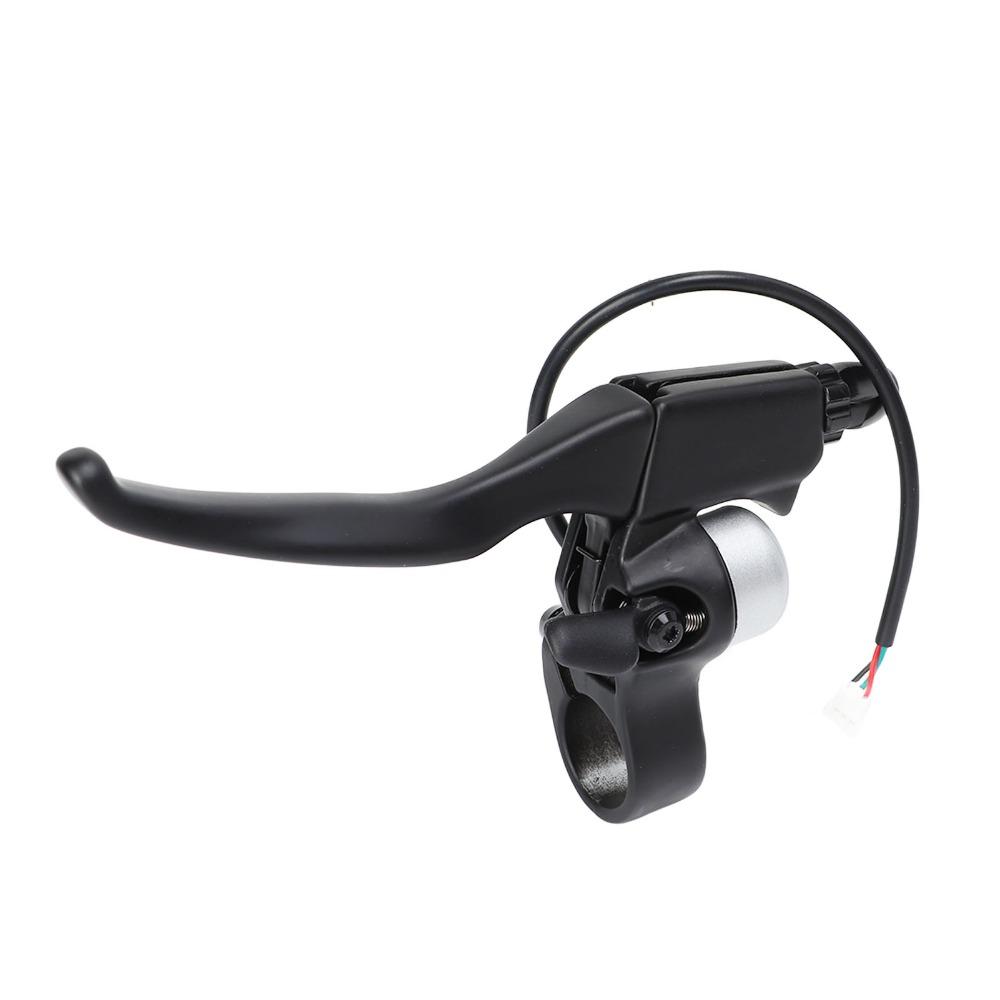 Aluminum Alloy Electric Scooter Handbrake Non Slip Waterproof E-Scooter Brake Lever With Bell Hall Effect Handbrake
