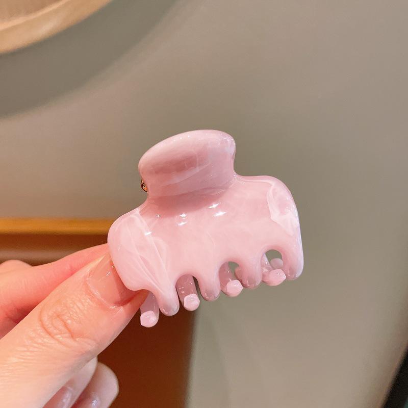 Glossy Small Claw Clip for Women with Fine Hair—Elegant High-End Shark Clip Hair Accessory