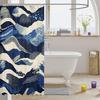 Chinese Ink Painting Shower   Koi Fishes Japanese Bath Curtain for Boys Girls    Shower Curtain Set Kids Bathroom Accessories