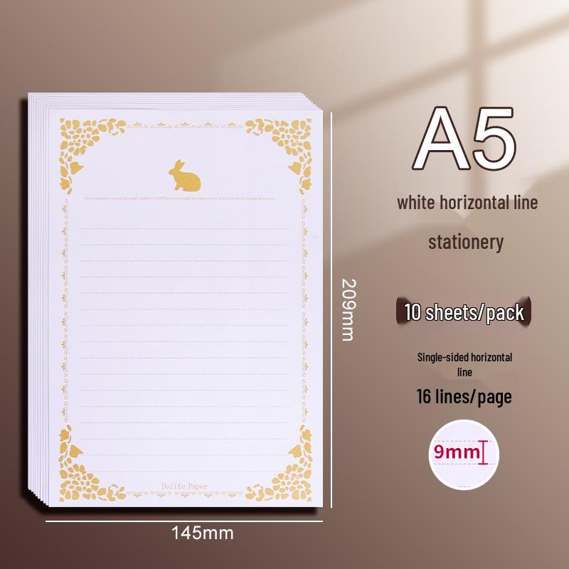 Vintage-Style Thick Kraft Paper Envelopes & Letter Set for Handwritten Notes & Birthday Cards