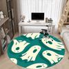 1pc Ghostly Spirits Office Round Area Rug,  Mat Suitable For Office, Under Office Chairs Bedroom Living Room Home Decor, Room Deco