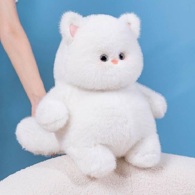 Cat Cute Super Plush Toys Big White Doll Simulation Sleep Pillow Soft Super