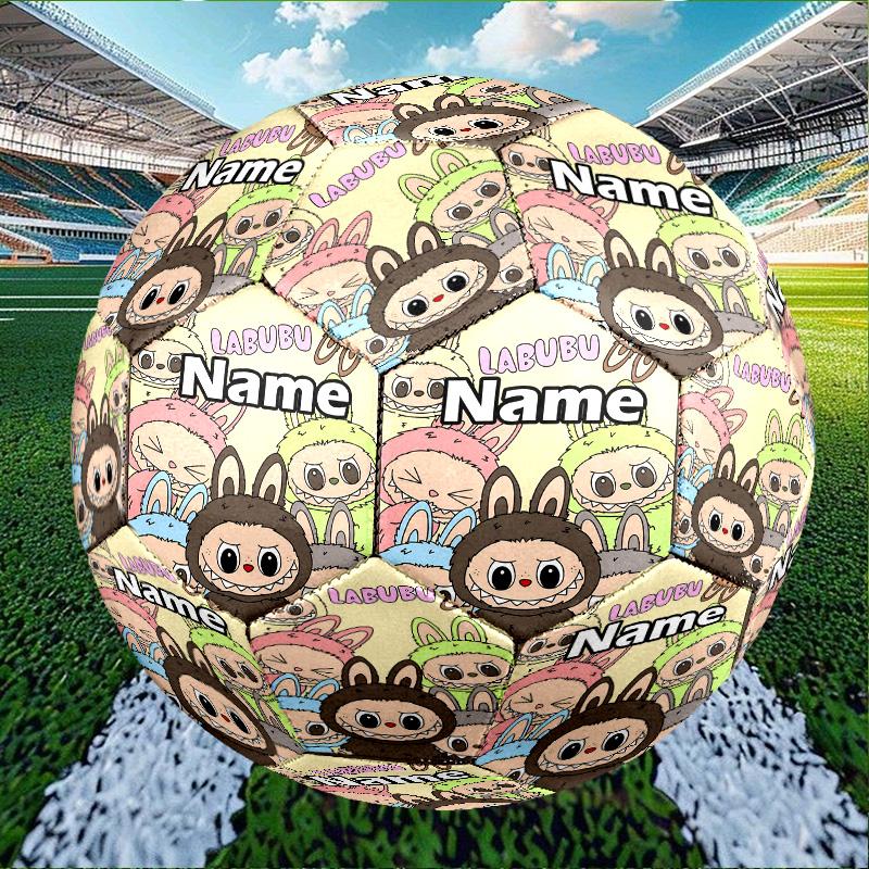 Custom Name Personalized Labubu Print Size 5 Soccer Ball Training & Match Football, for Team, Kicking, Gift for Football