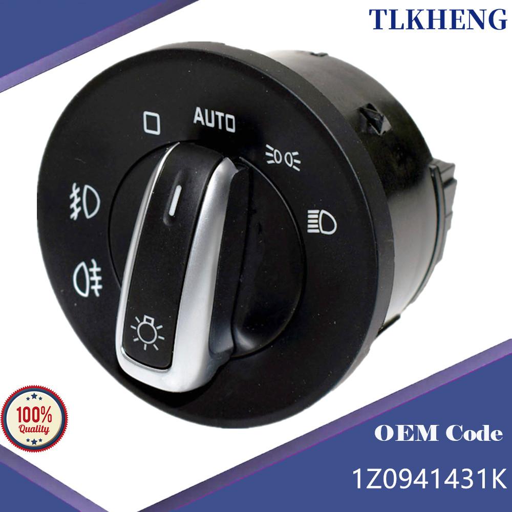 

1Z0941431K Переключатель фар для A4 A5 Skoda Octavia 2004-2013 чёрный