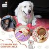 Flannel Pet Blanket,Cute Dog Paw Print Blanket Pet Mat for Puppy Kitten Warm and Comfortable Blanket Suitable for Cats and Dogs