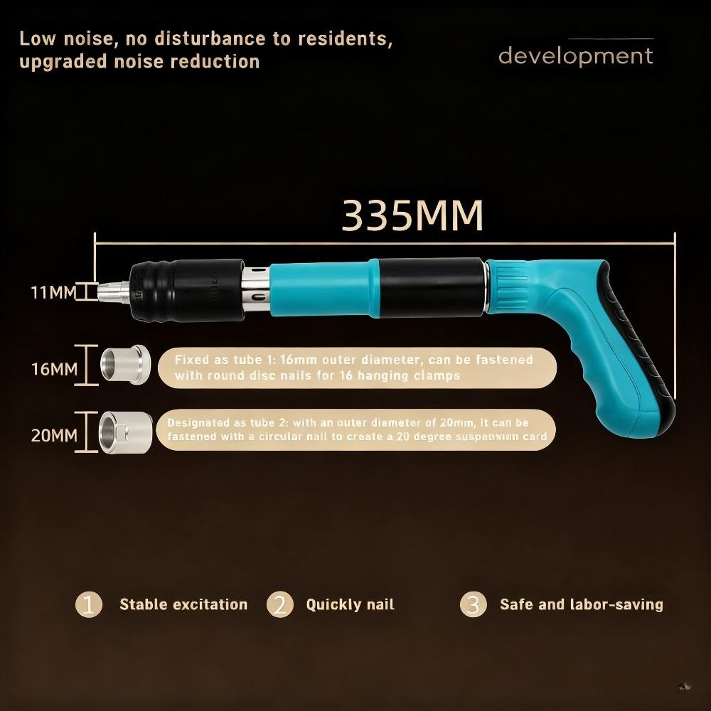 Silencing Cannon, Nail Shooting Gun, Wall Fastener, Nail Fixing Cable Tray, Hang Card, Pipe Clamp Installation, Ceiling Artifact