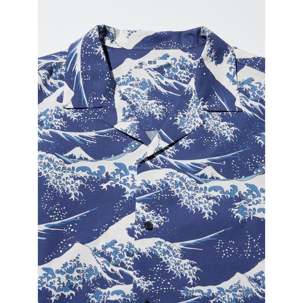 Uniqlo Japan Open Collar Shirt Wagara