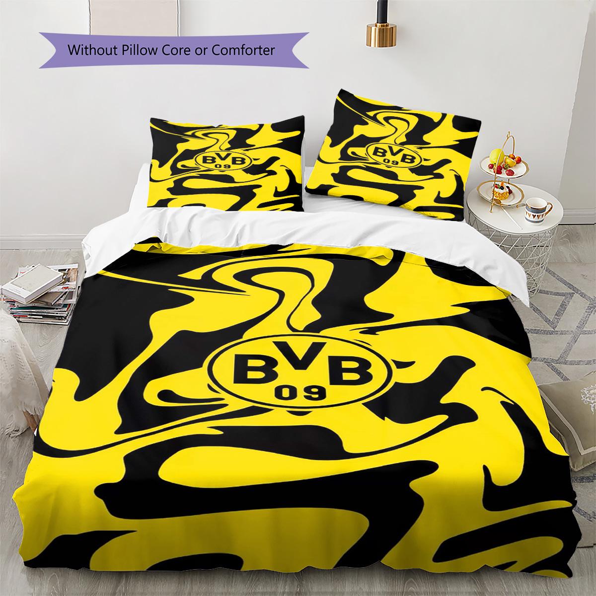 Bvb Fc Rakstu Gultasveļas Komplekts Segas
