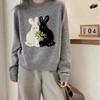 Weater for Women Autumn Winter Thickened Pullover Warm Knitted Stretchy Long Sleeve Oversize Jumper Tops