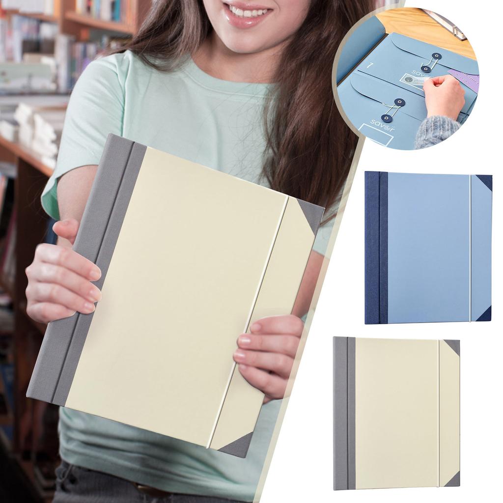 In Case I Lose My Binder, Document Organizer - Expanding File Folder Pockets Accordion Document Organizer, Pocket Organ Storage Binder, Binder Clips