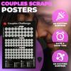 100 Choses pour la Soirée en Amoureux Affichette à Gratter Couple Dating Affichette à Gratter Saint-Valentin Affichette à Gratter Jeu d'Amour Drôle
