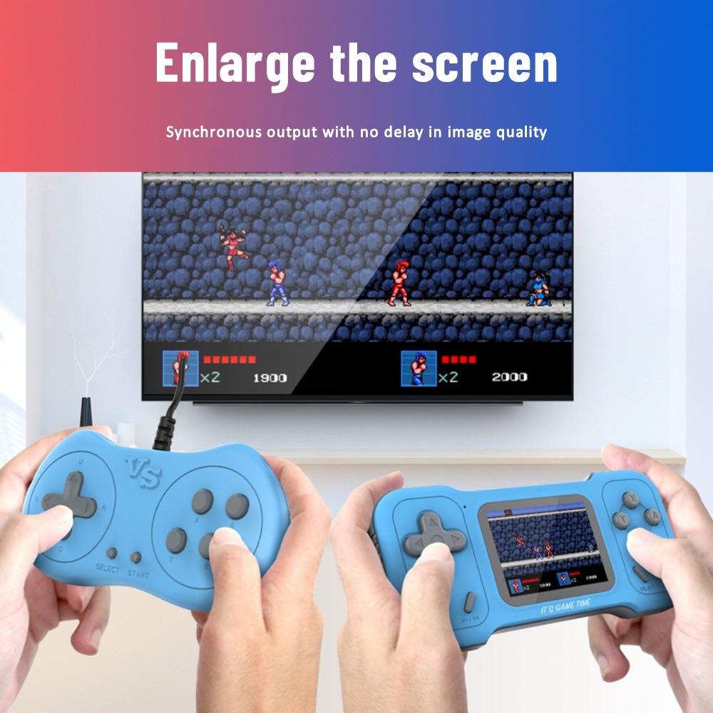 A15 Electronics Gadgets, Handheld Game Console Horizontal Screen Retro Nostalgic Arcade Single Double 500 In One Game Console
