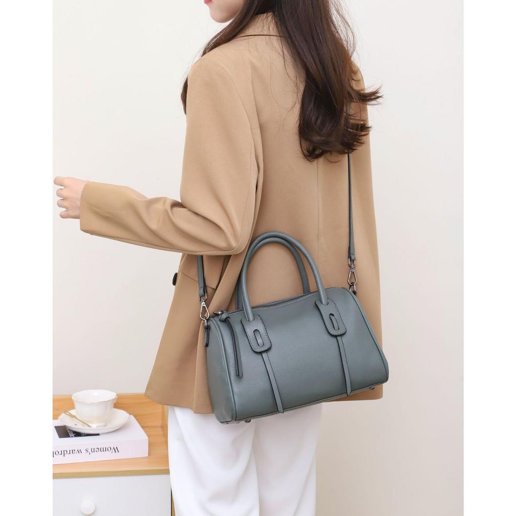 Cowhide Bag Crossbody Pillow Bag Fashion Women's Shoulder Practical Portable Soft Leather Bag