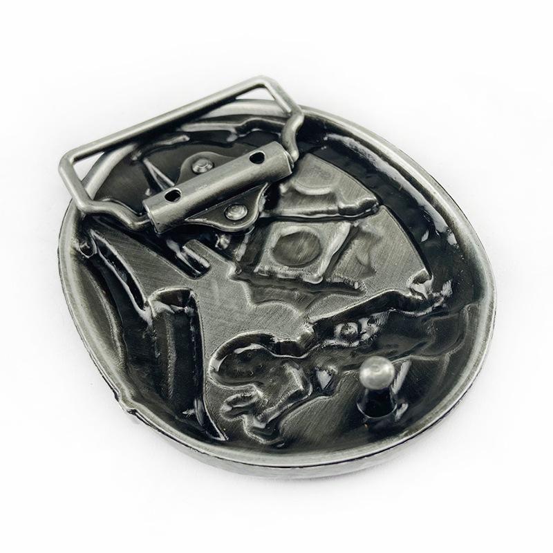 Retro Masonic Plate Buckle: American West-Inspired Fashion Belt