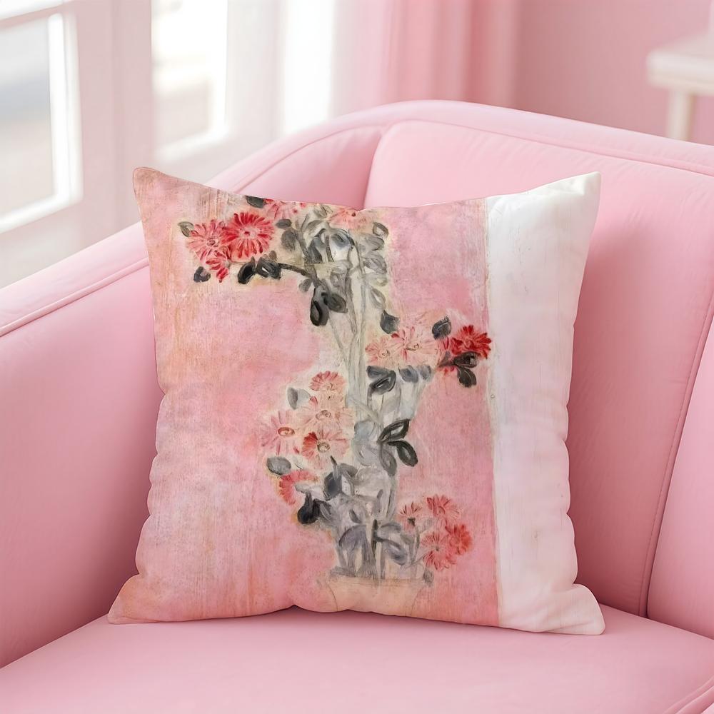 elegant shape ART SSanyu Cushion Cover Pillow Case Soft Skin Friendly Fabric Comfort  Concealed Zipper