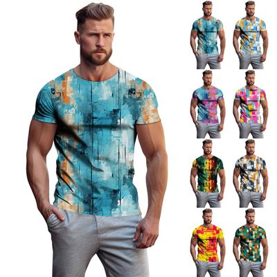 3D Printing Men's And Women's Spring And Summer Casual Short-Sleeved T-Shirt Round Neck Pullover