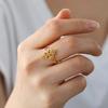 Lemegeton Witch Knot Ring for Women Stainless Steel Adjustable Finger Rings Supernatural Jewelry Accessories Amulet Lucky Gift