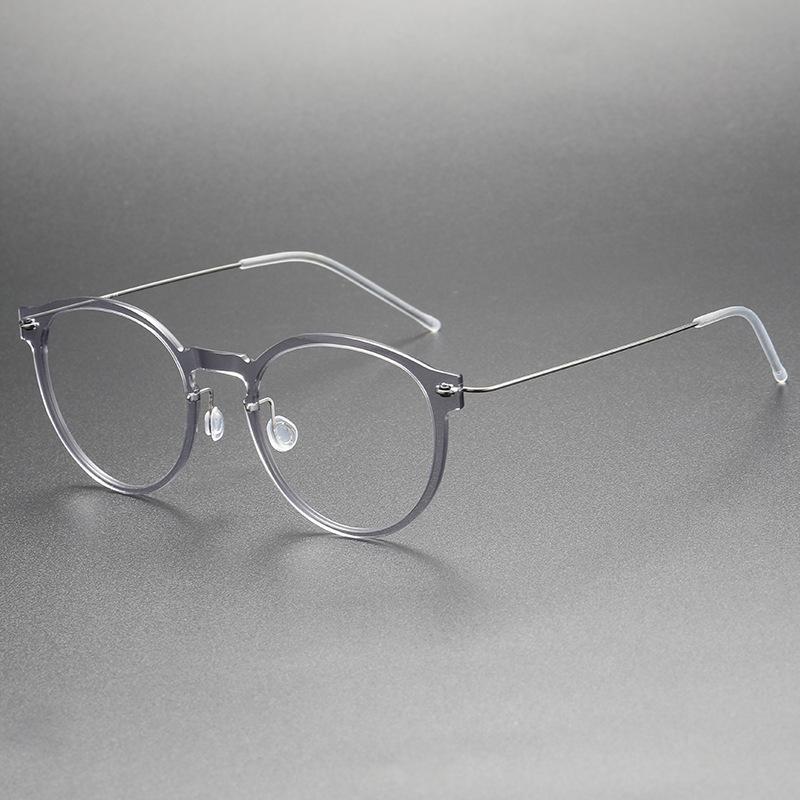 Denmark Designer Ultralight 4.7g Titanium Eyeglass frames Men Women Vintage Round Optical Glasses Frames Computer Eyeglasses
