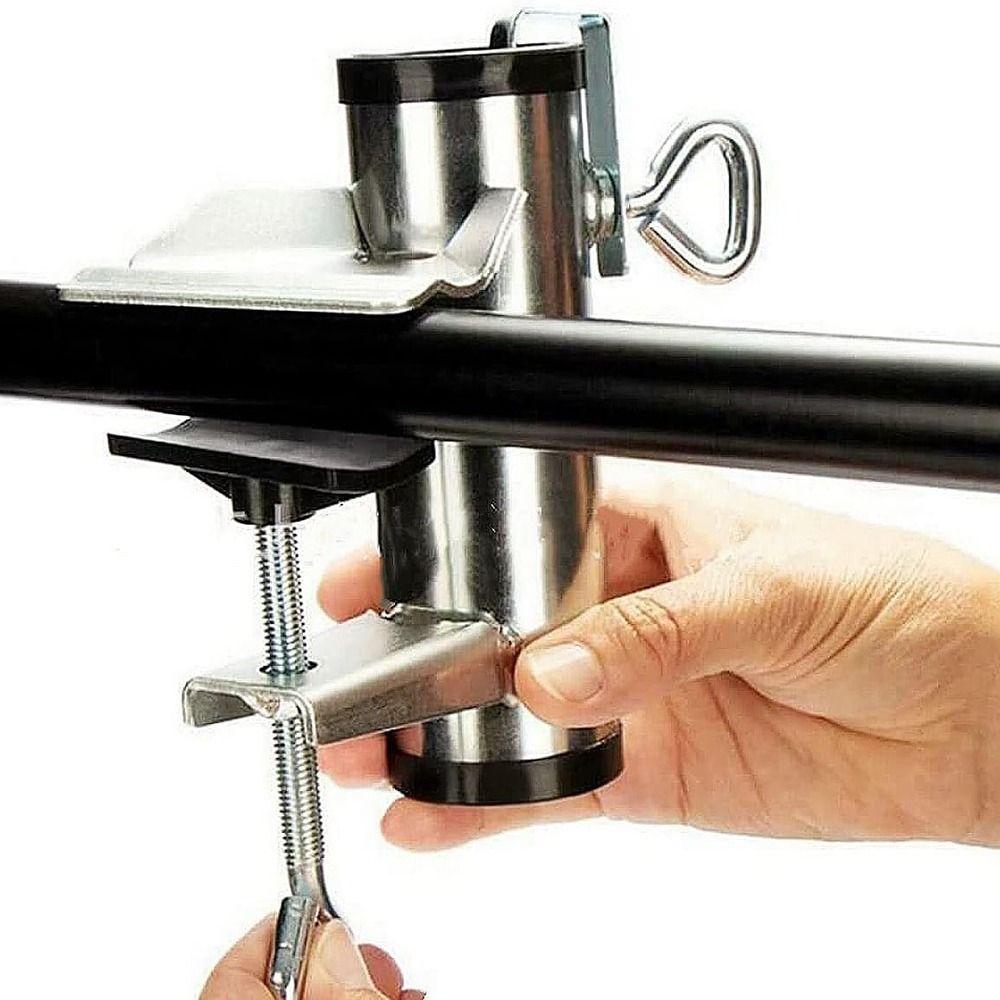 Adjustable Patio Umbrella Holder Easy To Install Deck Umbrella Stand Parasol Clamp  Fishing